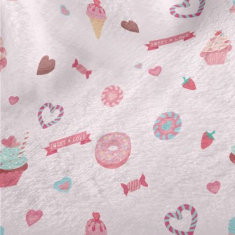 Pink Desserts And Candies Minky