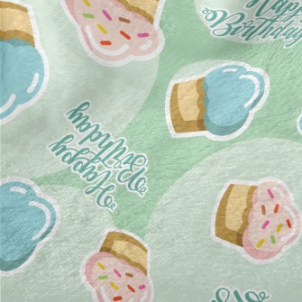 Happy Birthday Cake Minky