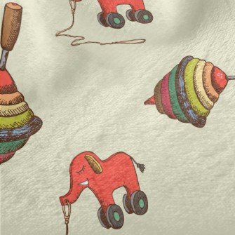 Toy Top And Elephant Minky