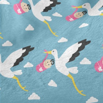 Baby Delivery Bird Minky