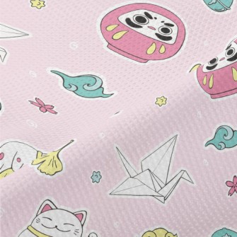 Cartoon Japanese Amulet Piqué