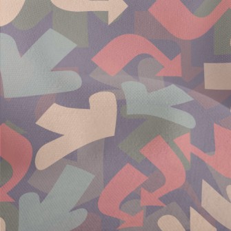 Curved Colored Arrows Lightweight Performance Linen