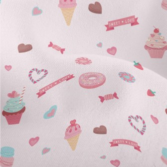 Pink Desserts And Candies Lightweight Performance Linen