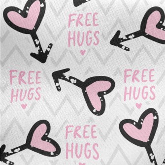 Hug The Love Arrow Jersey Backed Fleece