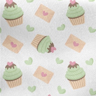 Tea Cake And Valentine's D Jersey Backed Fleece