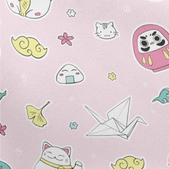 Cartoon Japanese Amulet Pongee