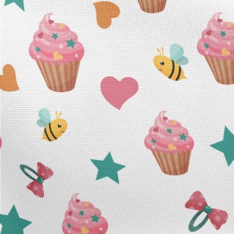 Candy And Bees And Hairpins Pongee