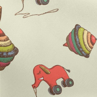 Toy Top And Elephant Pongee