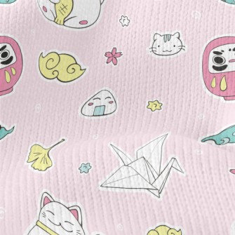 Cartoon Japanese Amulet Stretch Jersey