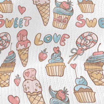 Dessert Food Collection Stretch Jersey