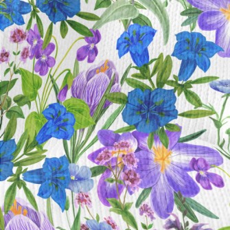 Colorful Wildflowers And Herbs Stretch Jersey