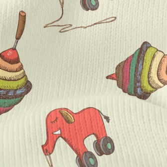 Toy Top And Elephant Stretch Jersey