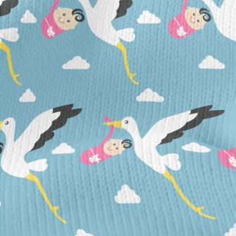 Baby Delivery Bird Stretch Jersey