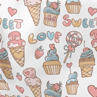 Dessert Food Collection Lightweight Cotton Poplin