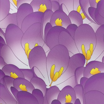Purple Crocus Lightweight Cotton Poplin