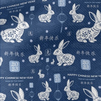 Elegant Chinese New Year Waterproof Canvas