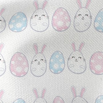 Cute Bunny Eggs Waterproof Canvas