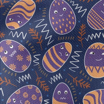 Naughty Expression Easter Eggs Waterproof Canvas