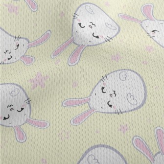 Cute Rabbit Easter Eggs Athletic Mesh Flat Back