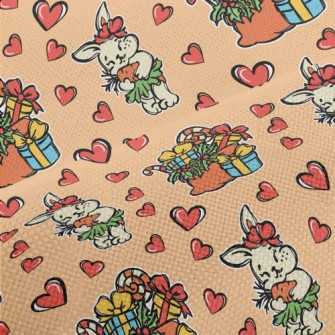 Hand Drawn Christmas Gift Rabb Performance Linen