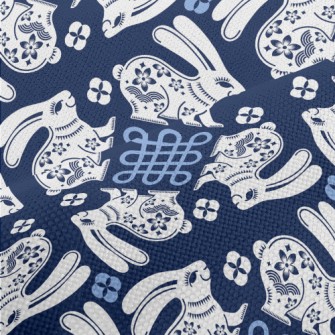 Rabbit And Chinese Knot Performance Linen