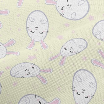 Cute Rabbit Easter Eggs Performance Linen