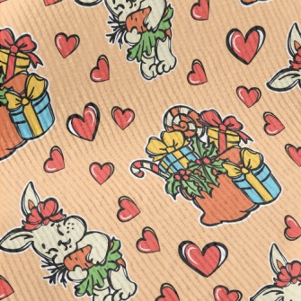 Hand Drawn Christmas Gift Rabb Standard Corduroy