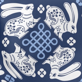 Rabbit And Chinese Knot Stretch Ponte