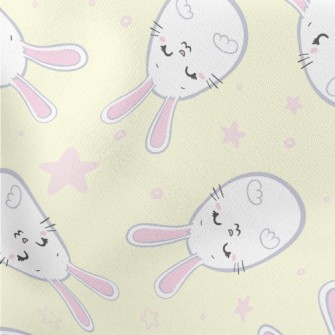 Cute Rabbit Easter Eggs Stretch Ponte