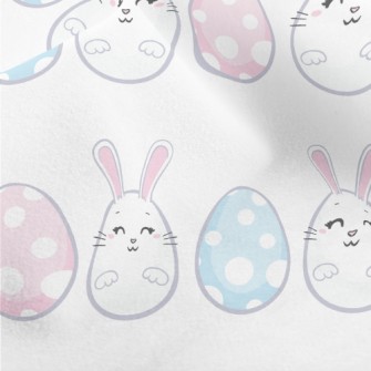 Cute Bunny Eggs Micro Fleece