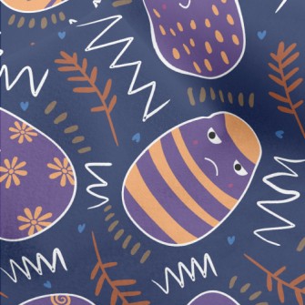 Naughty Expression Easter Eggs Micro Fleece