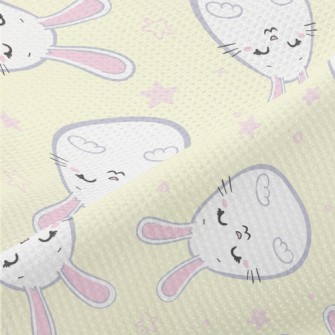 Cute Rabbit Easter Eggs Piqué