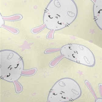Cute Rabbit Easter Eggs Lightweight Performance Linen