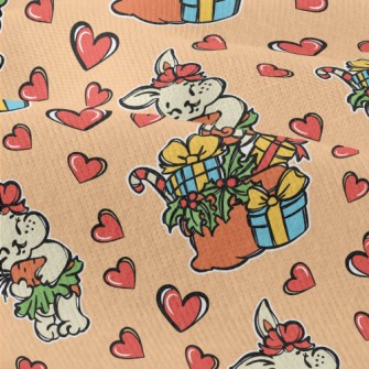 Hand Drawn Christmas Gift Rabb Modern Jersey