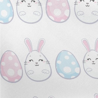Cute Bunny Eggs Pongee