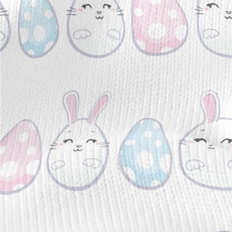 Cute Bunny Eggs Stretch Jersey