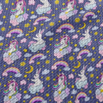 Fairytale Unicorn In The Starr Birdseye Piqué