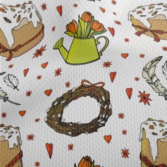 Easter Celebration Traditions Athletic Mesh Flat Back