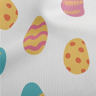 Colorful Easter Eggs Athletic Mesh Flat Back