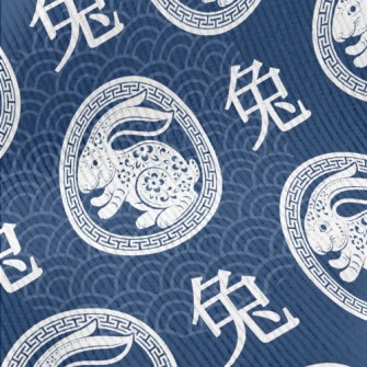 Chinese Festival Rabbit Standard Corduroy