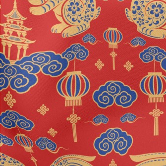 Traditional Chinese Rabbit Stretch Ponte