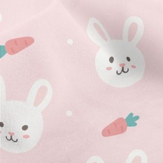 Cute Cartoon Rabbit Micro Fleece
