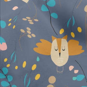 Forest Plants And Animals Micro Fleece