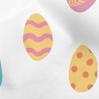 Colorful Easter Eggs Micro Fleece