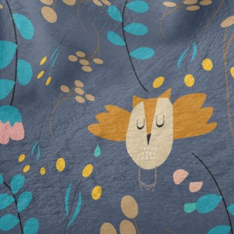 Forest Plants And Animals Minky