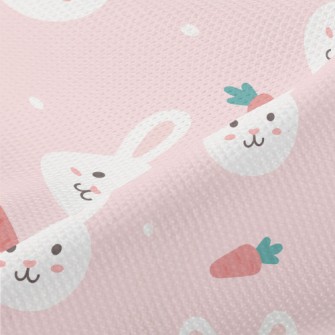 Cute Cartoon Rabbit Piqué