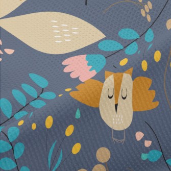 Forest Plants And Animals Piqué