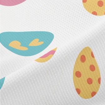 Colorful Easter Eggs Piqué