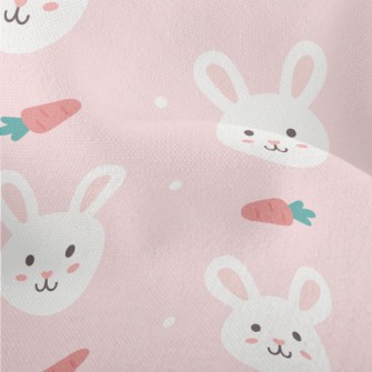 Cute Cartoon Rabbit Lightweight Performance Linen