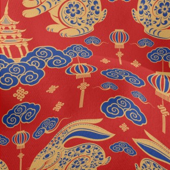 Traditional Chinese Rabbit Lightweight Performance Linen